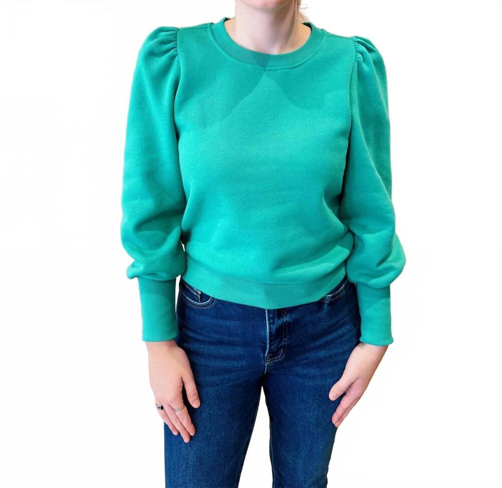 NEW DOWNEAST aqua sweatshirt in mint
